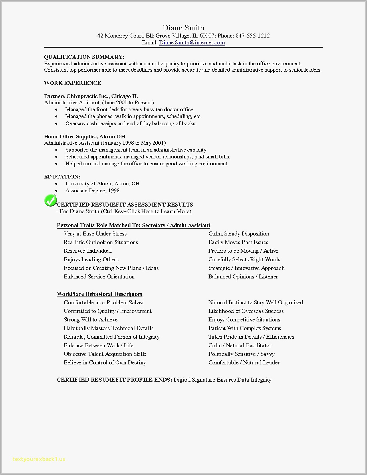 Free Resume Template Download 2019