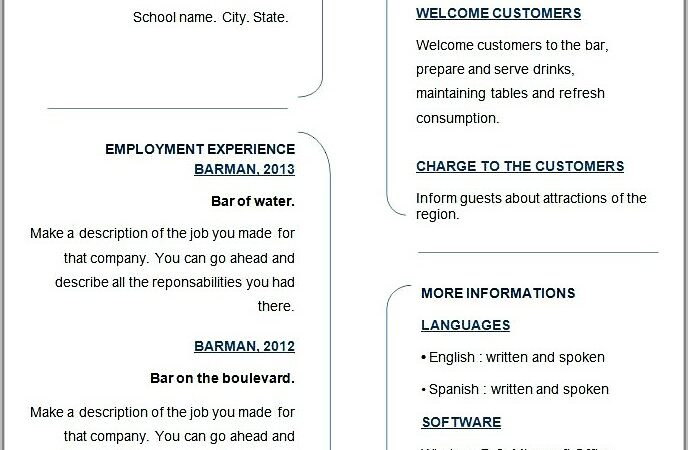 Free Resume Template Downloads For Teachers