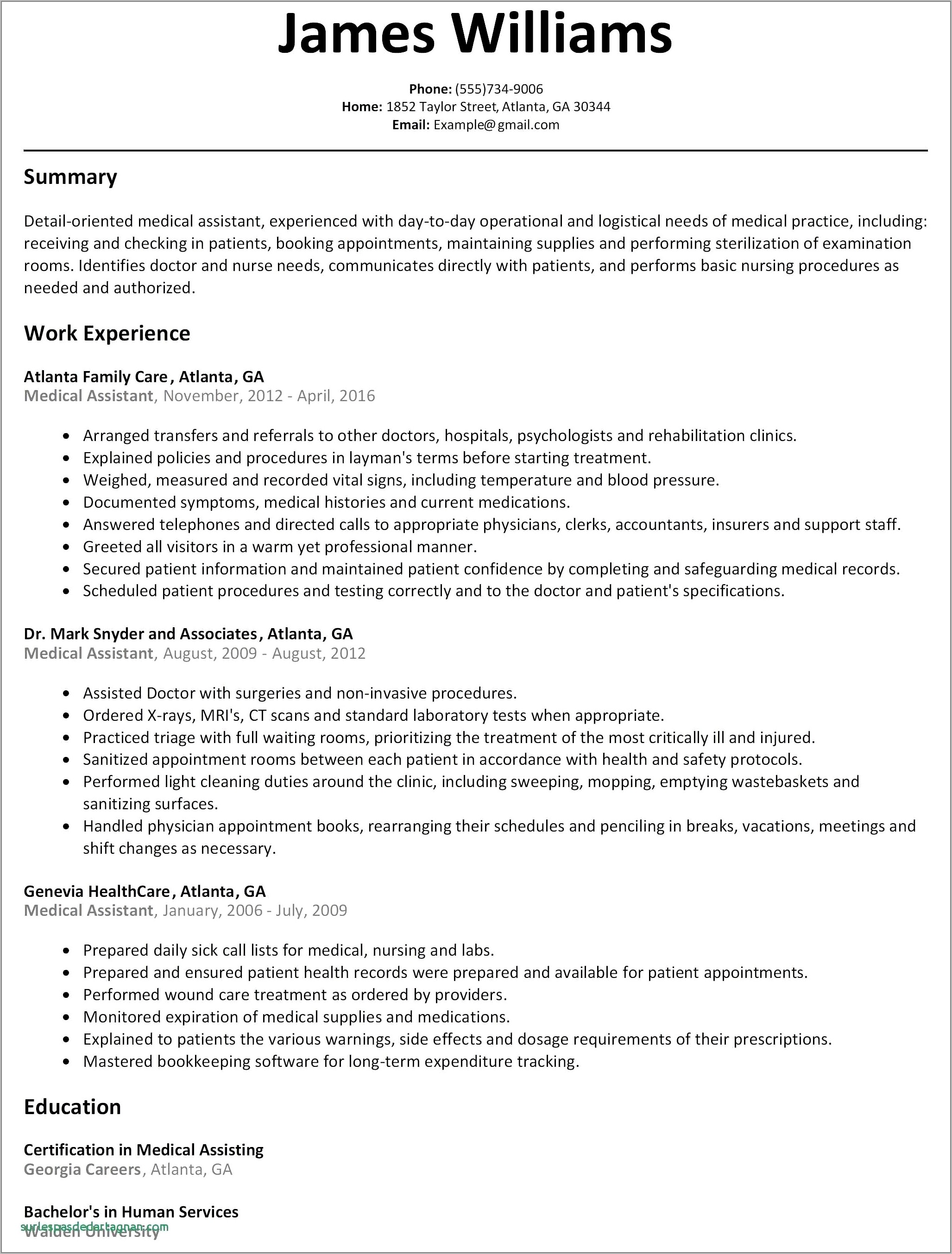 Free Resume Template To Print