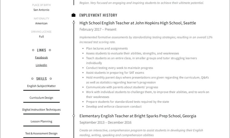 Free Resume Templates Download Pages