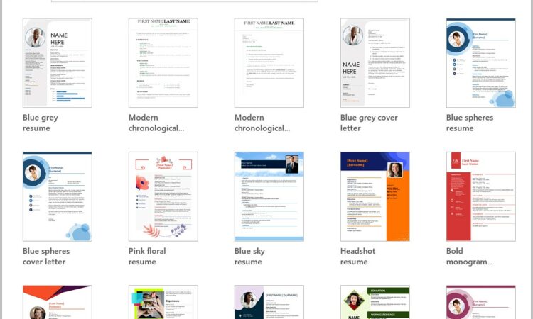 Free Resume Templates Download Word 2003