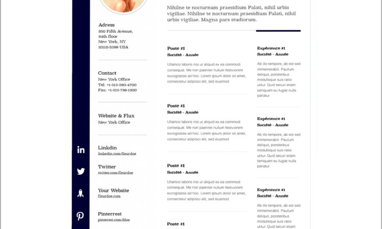 Free Resume Templates For Mac Pages