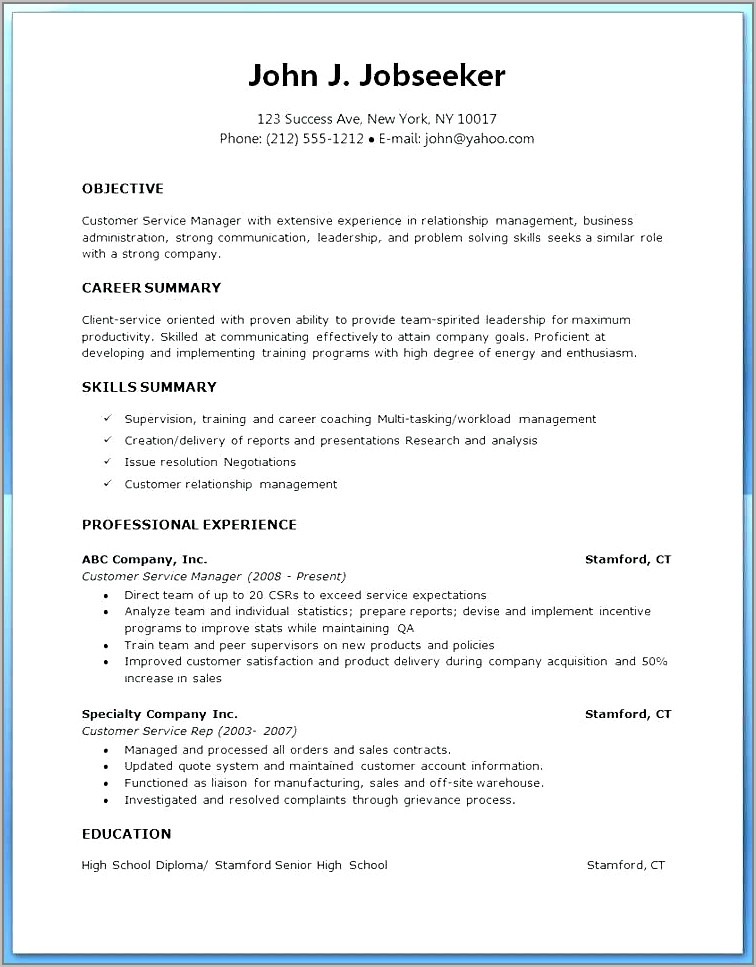 Free Resume Templates For Word Download
