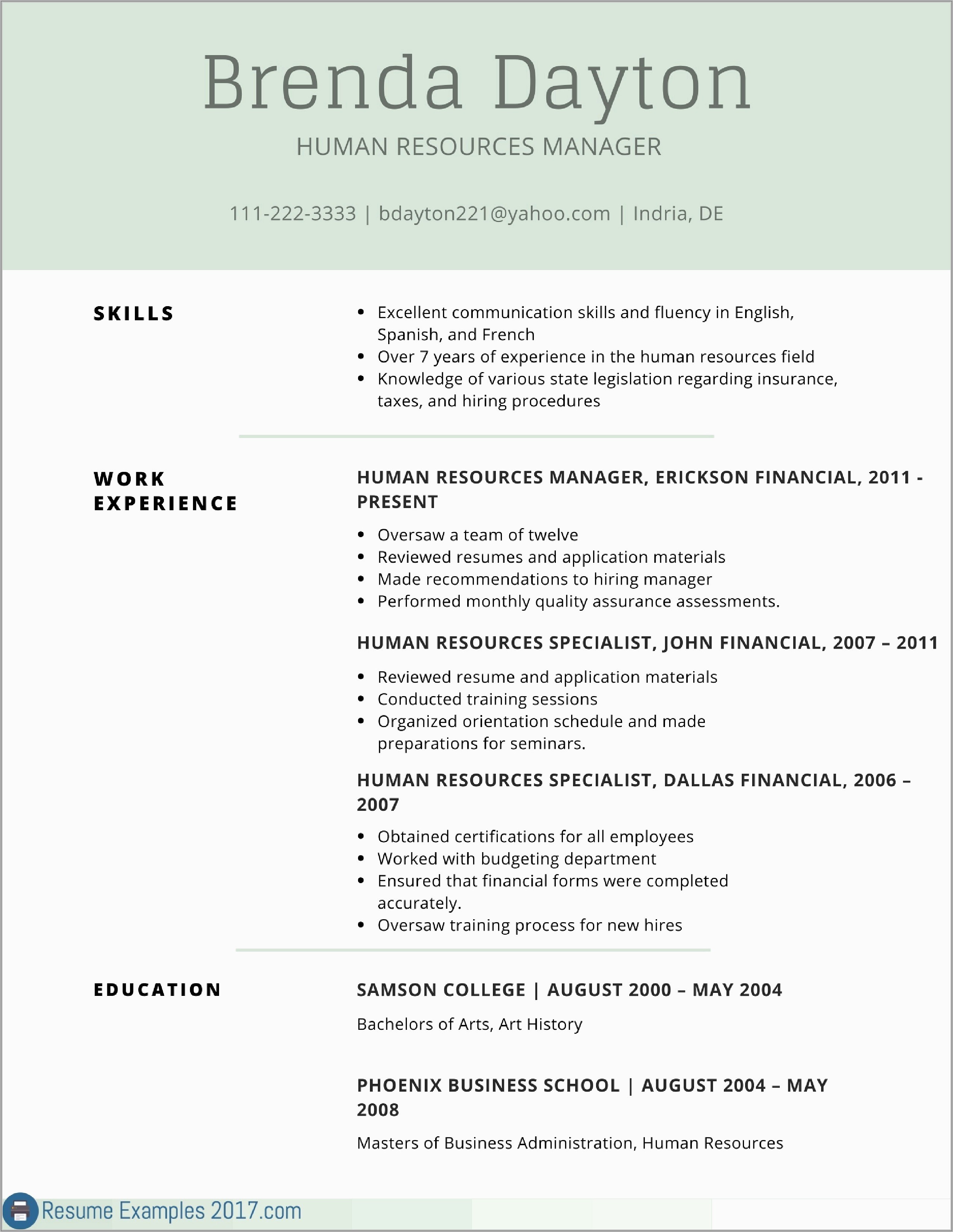 Free Resume Templates Microsoft Word 2017