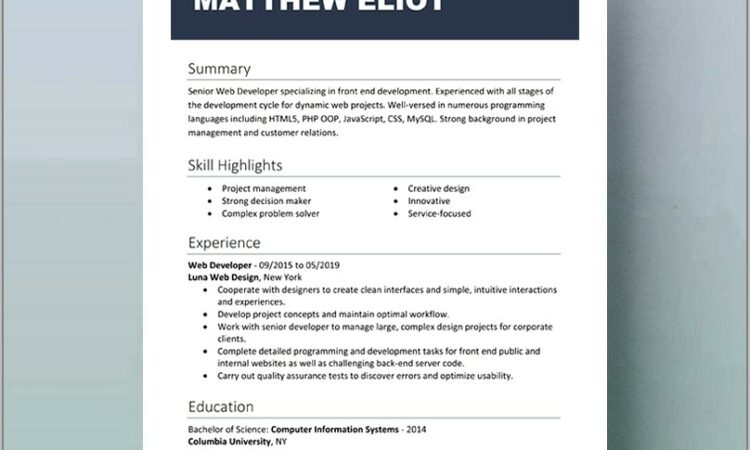 Free Resume Templates Word Doc