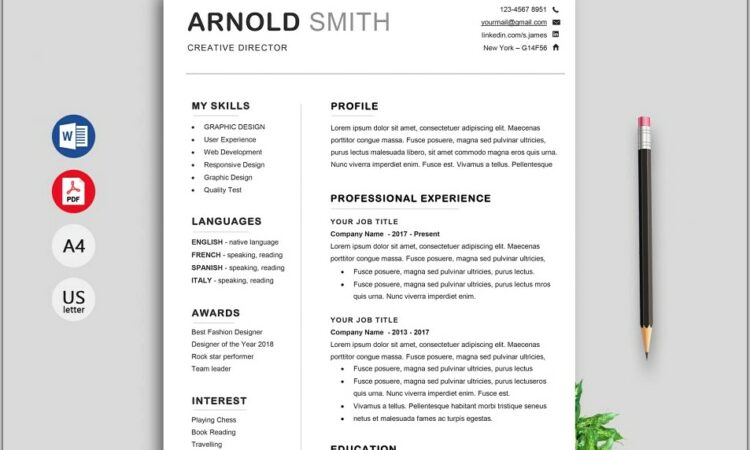 Free Resume Templates Word Format