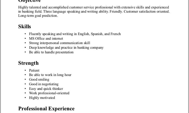 Free Sample Resume For Customer Service Representative