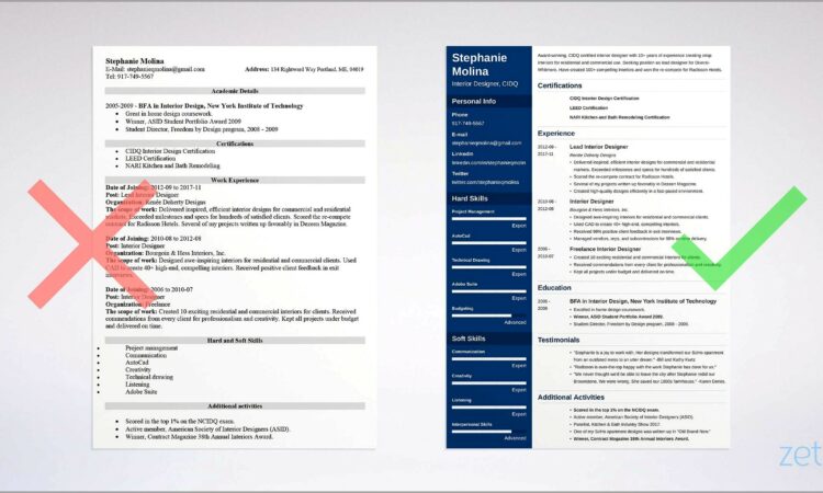 Free Sample Resume Templates Microsoft Word