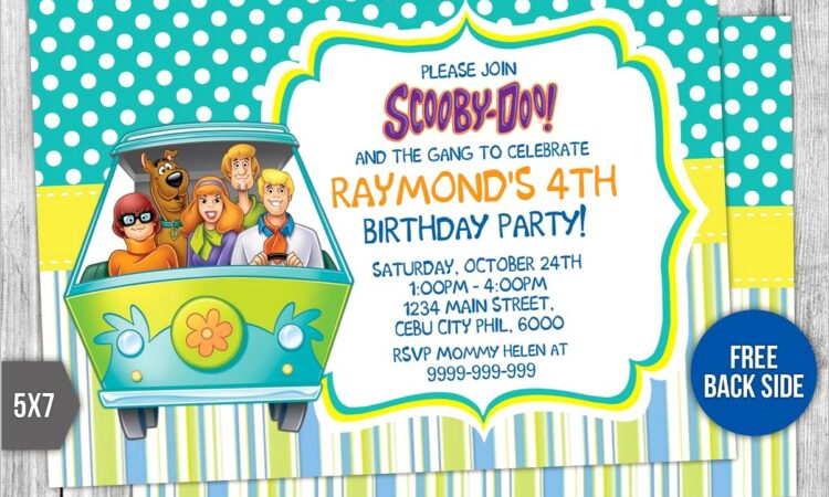 Free Scooby Doo Invitation Template