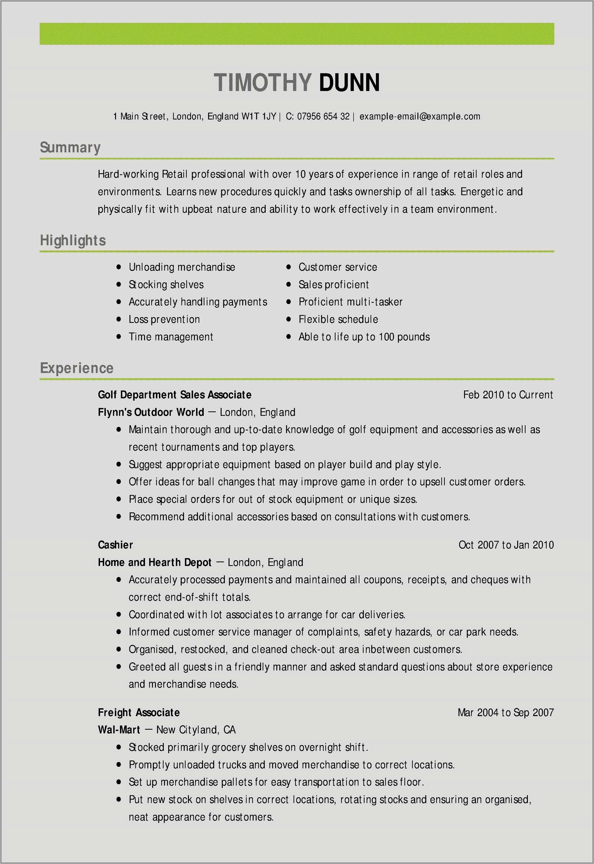 Free Senior Executive Resume Templates