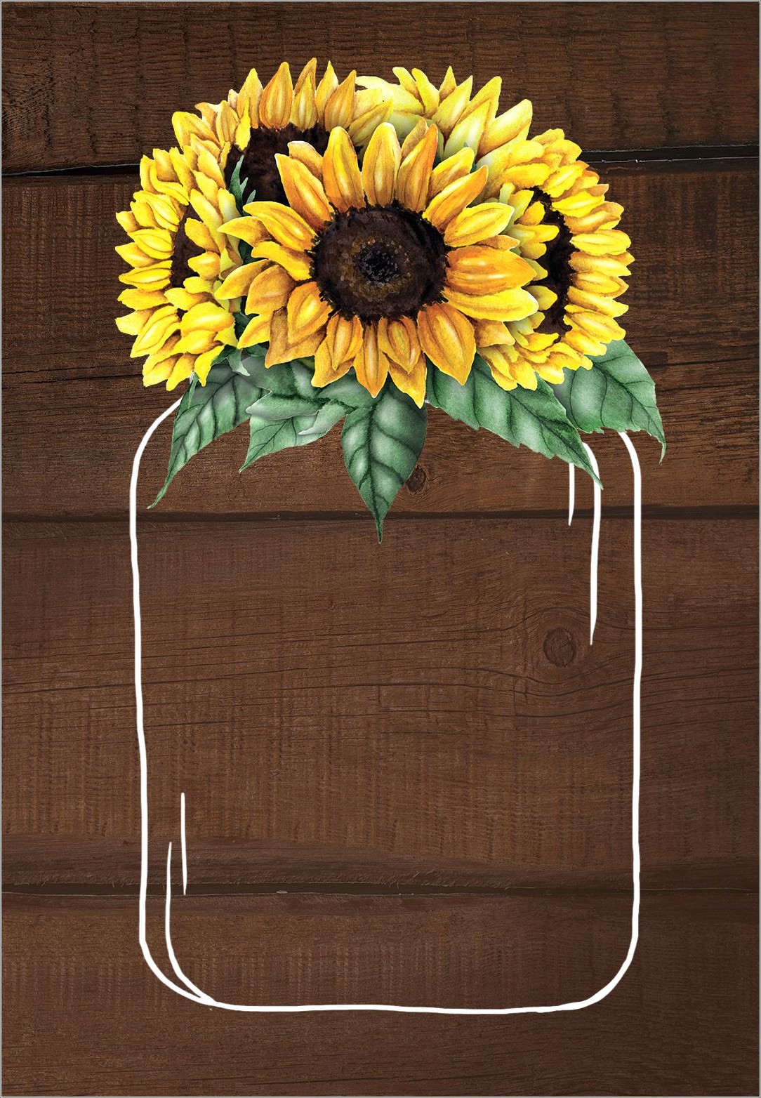 Free Sunflower Invitation Template