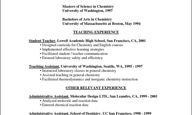 Free Teacher Cv Templates Download