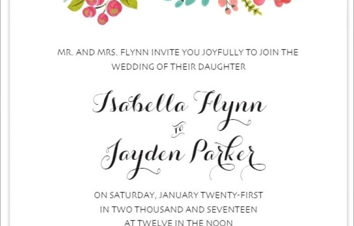 Free Wedding Invitation Templates For Word 2007