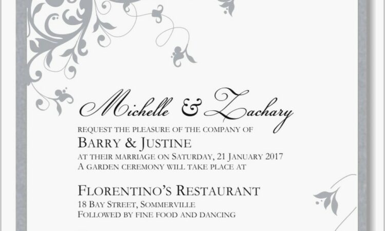 Free Wedding Invitation Templates For Word 2010