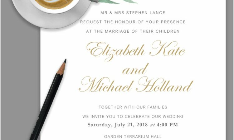 Free Wedding Invitation Templates For Word