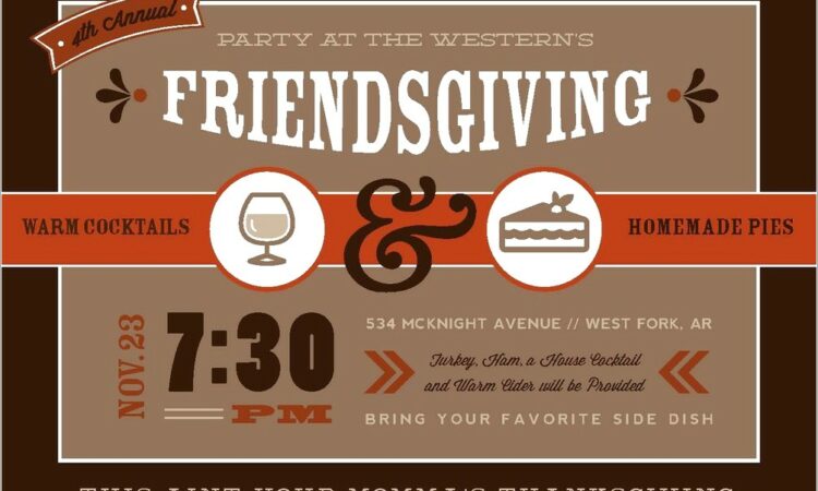 Friendsgiving Invite Wording Funny