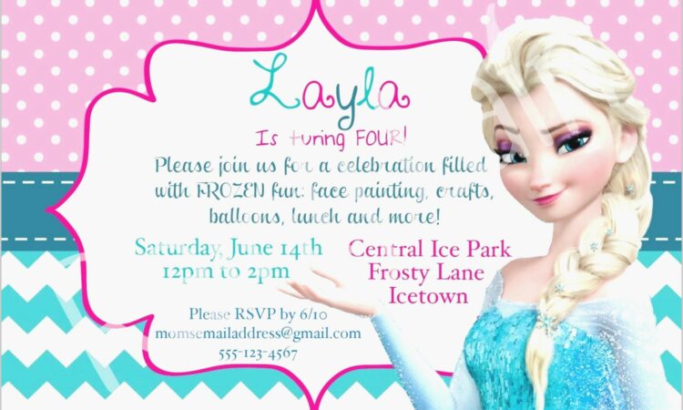 Frozen 7th Birthday Invitation Template