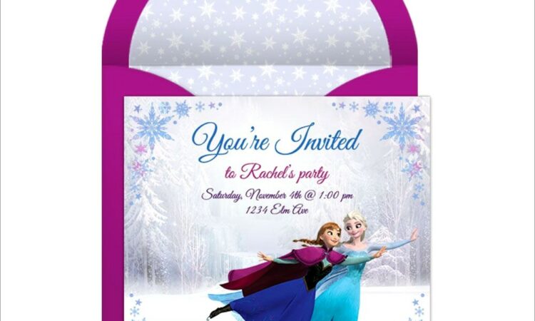 Frozen Birthday Invitations Online