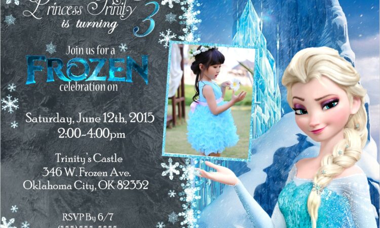 Frozen Birthday Invitations Online Free