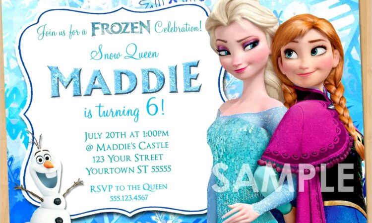 Frozen Birthday Invitations Target