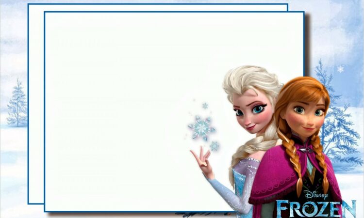 Frozen Birthday Invitations Templates Blank