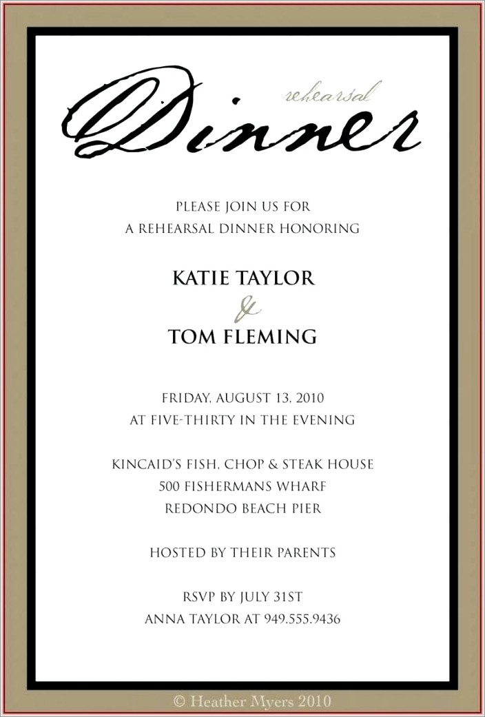Fundraising Dinner Invitation Wording