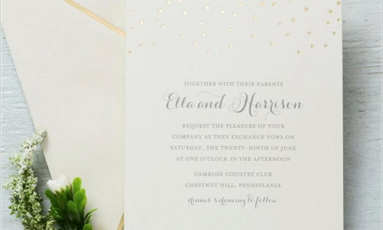 Gartner Studios Wedding Invitations Template