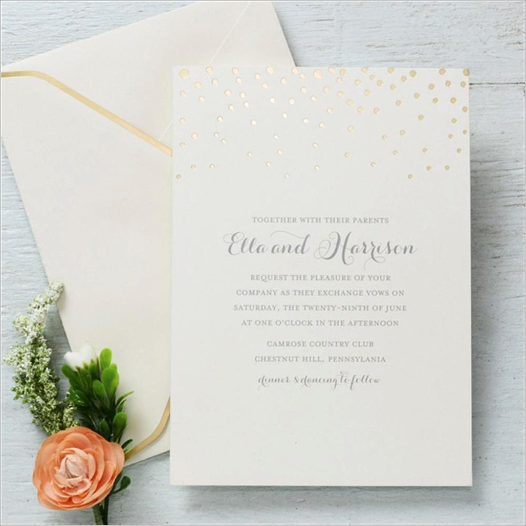 Gartner Studios Wedding Invitations Template