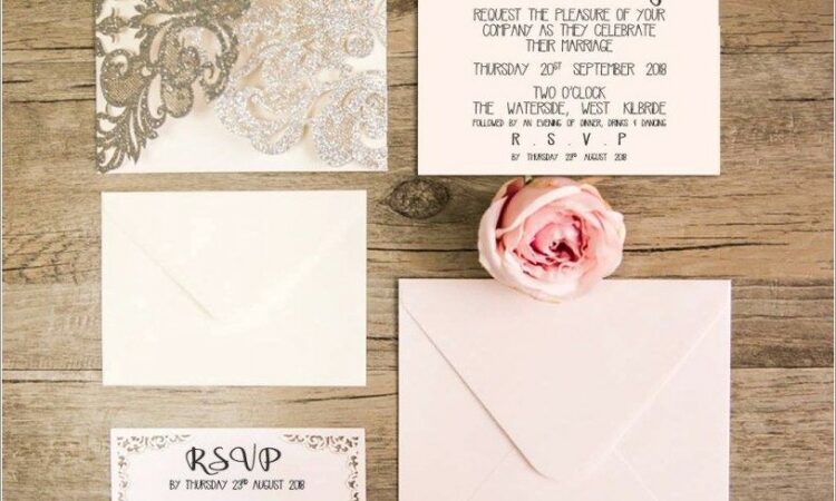 Gatefold Wedding Invitation Template