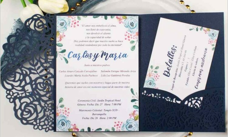 Gatefold Wedding Invitations With Pockets