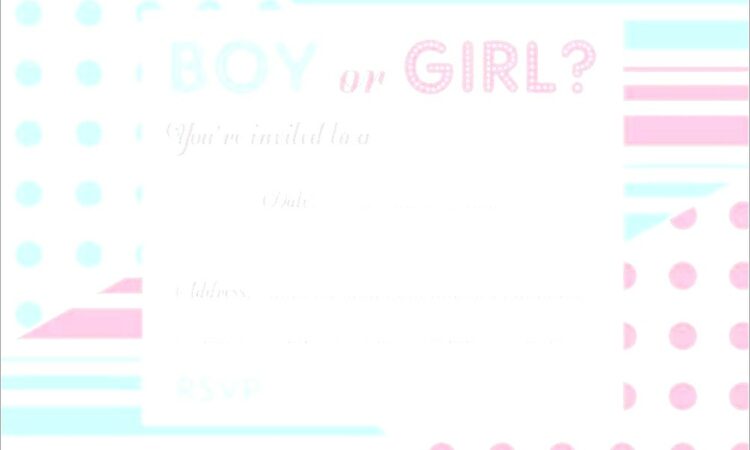 Gender Reveal Invitations Free