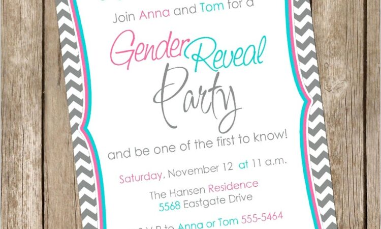 Gender Reveal Invitations Free Online