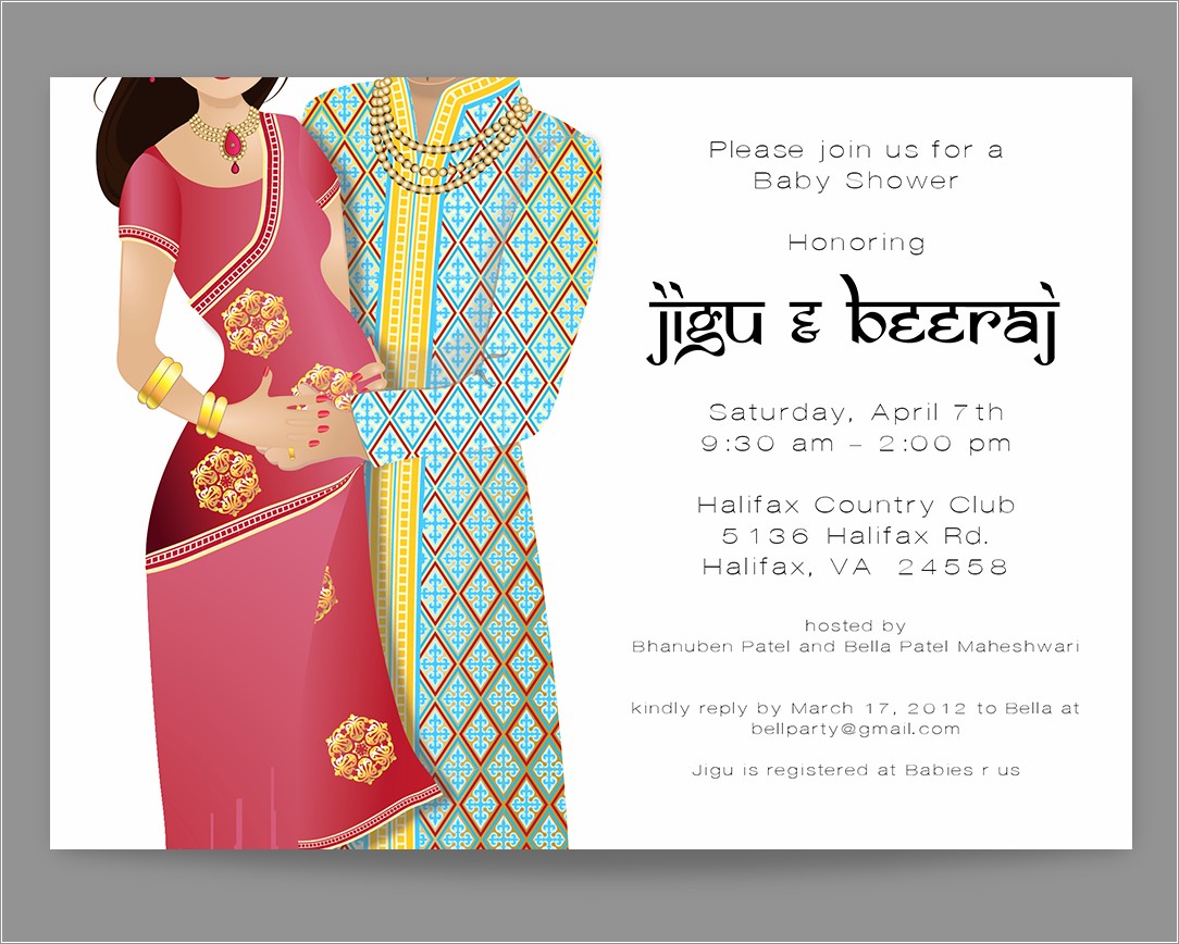 Godh Bharai Invitation Card Matter In Hindi