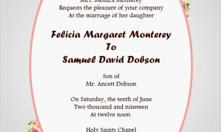 Godly Wedding Invitation Wording