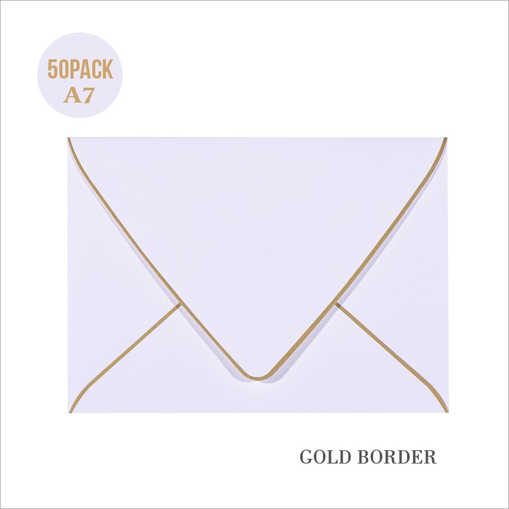 Gold Envelopes For 5x7 Invitations