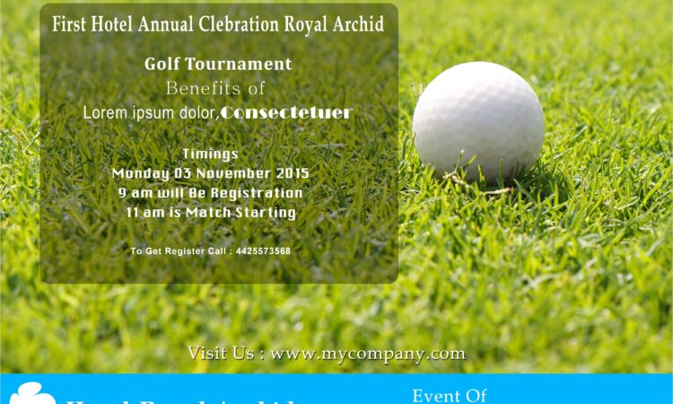 Golf Tournament Invitation Template Word