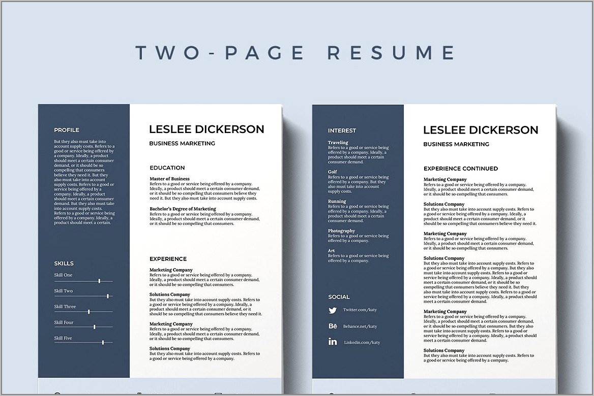 Good Resume Templates Free Download