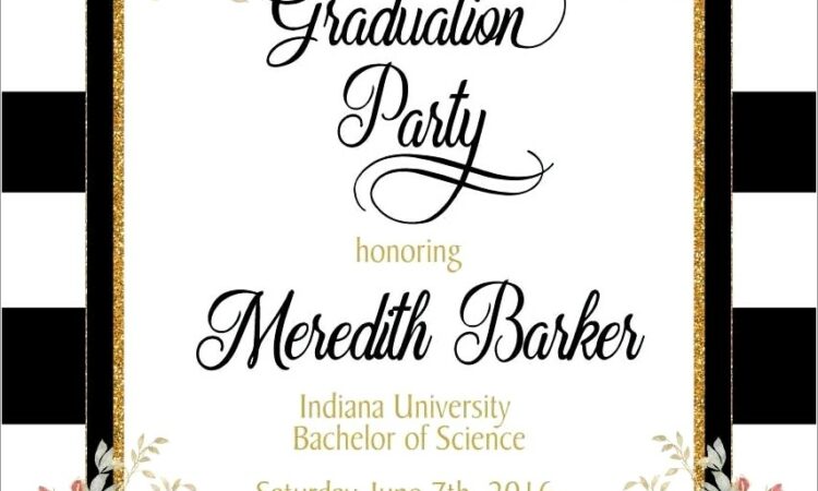 Graduation And Birthday Invitations