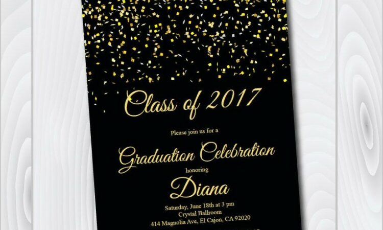 Graduation Invitation Card 2019