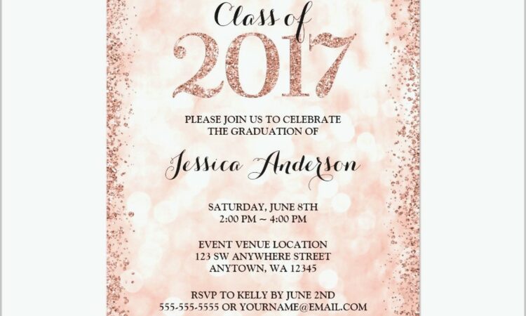 Graduation Invitation Card Background