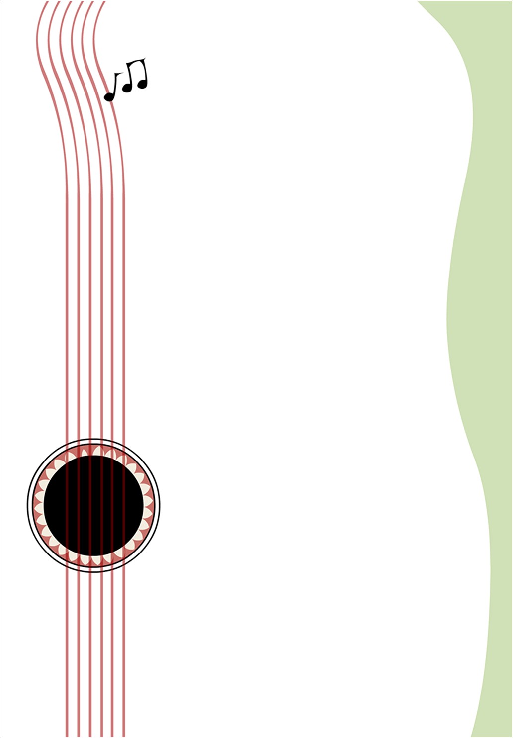 Guitar Invitation Template Free