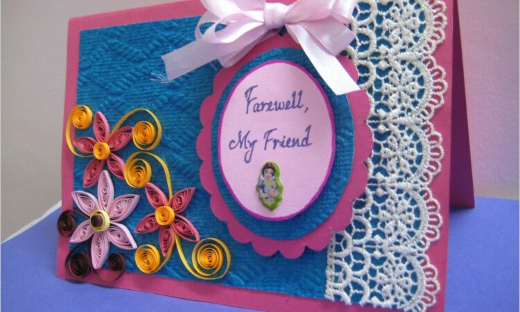 Handmade Farewell Invitation Card For Teachers