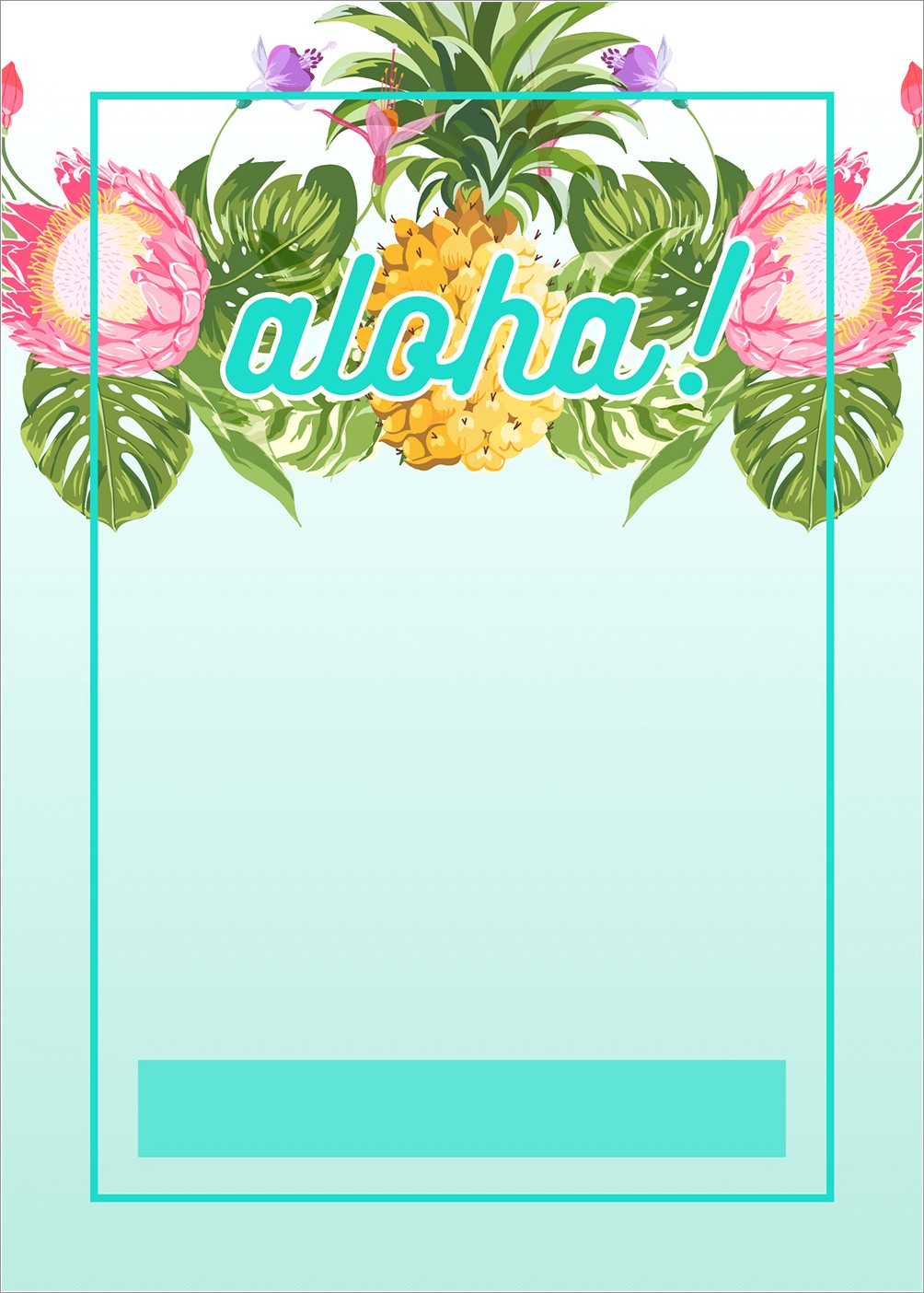 Hawaiian Luau Invitations Template Free