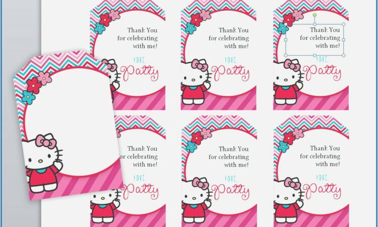 Hello Kitty Invitation Card