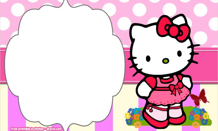 Hello Kitty Invitation Design