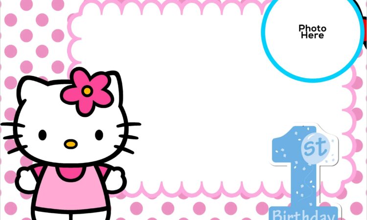 Hello Kitty Invitation Layout