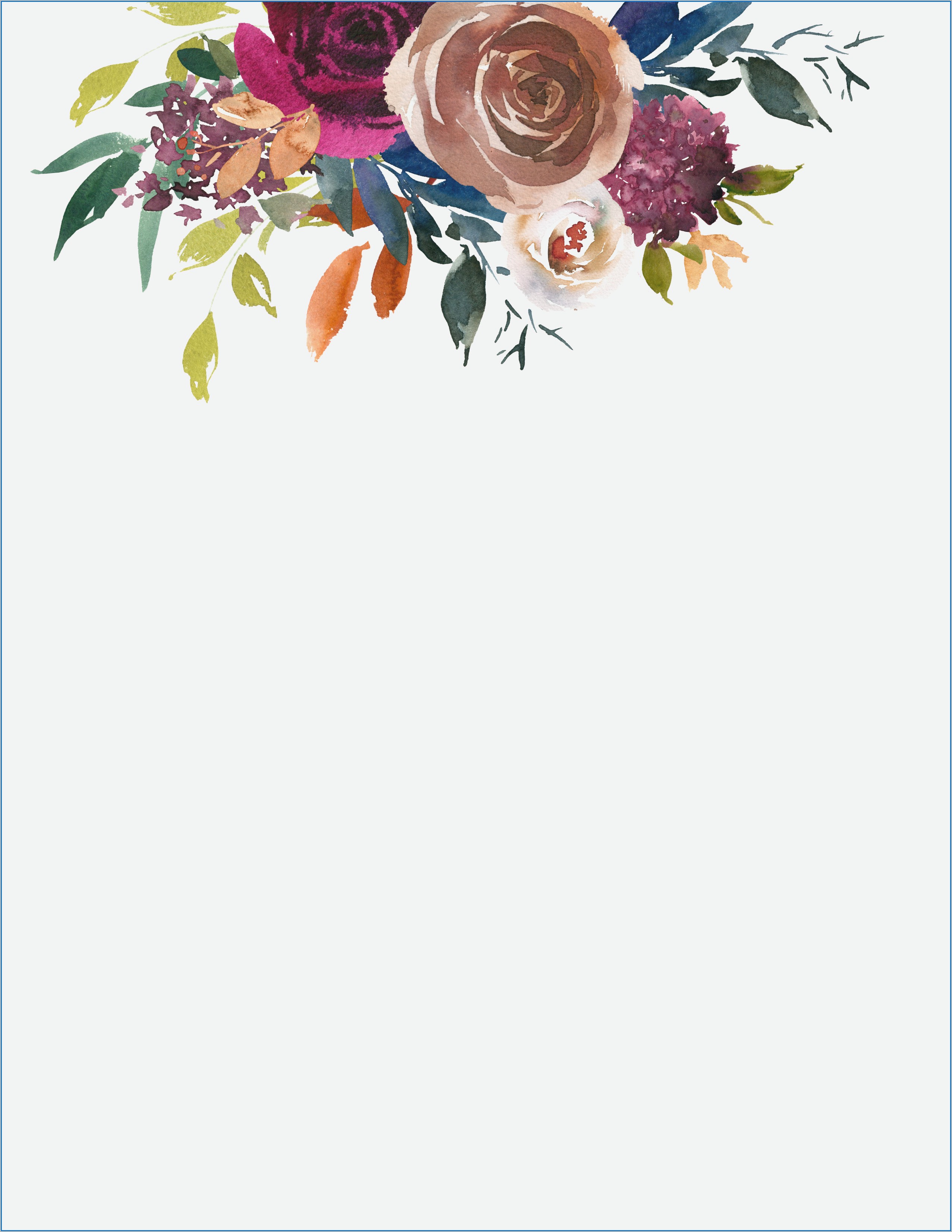 High Resolution Floral Background For Invitation