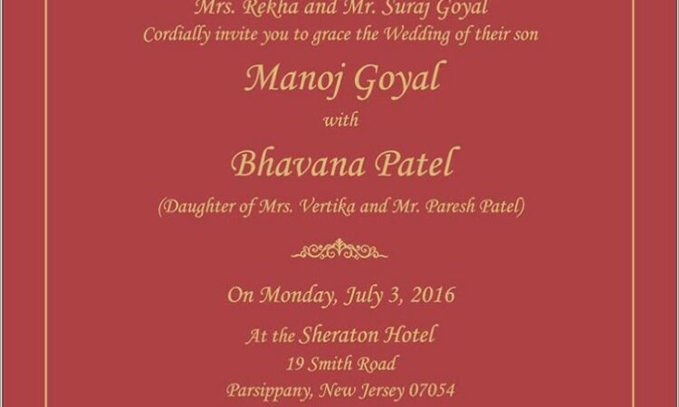 Hindu Wedding Invitation Wording In Tamil