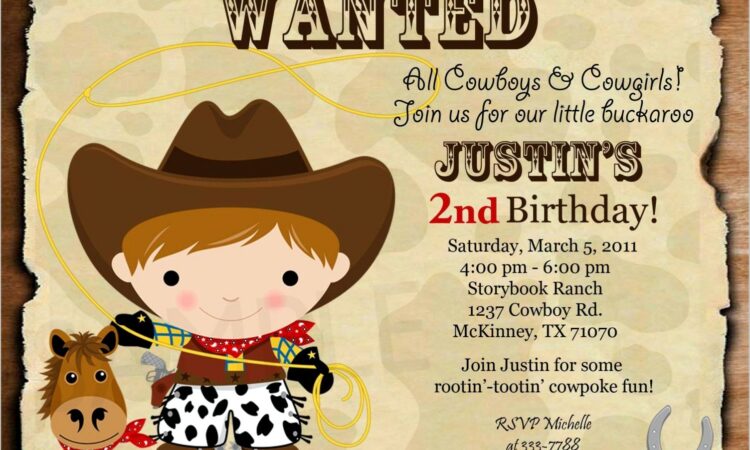 Horse Birthday Invitation Wording