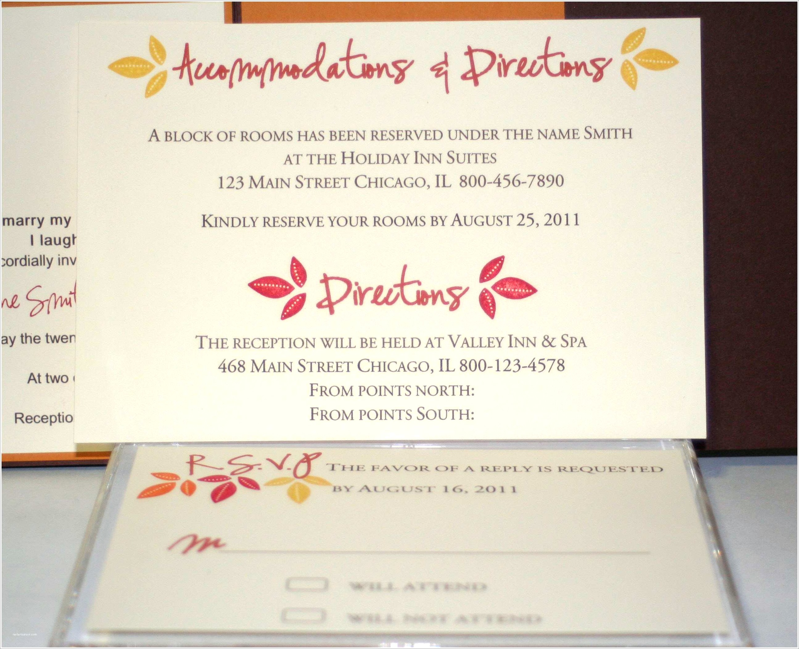 Hotel Accommodations Wording For Wedding Invitations